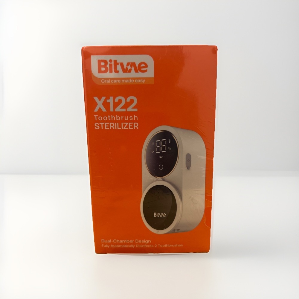 Bitvae‎ X122 Toothbrush Sterilizer with Digital Screen Two Toothbrushes Uv Tech
